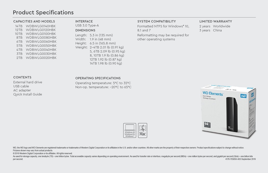 Wd Elements Specs _ Software and Firmware Downloads – XIFKKC